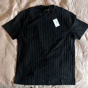 NWT Emporio Armani Black Stretch Tee Shirt